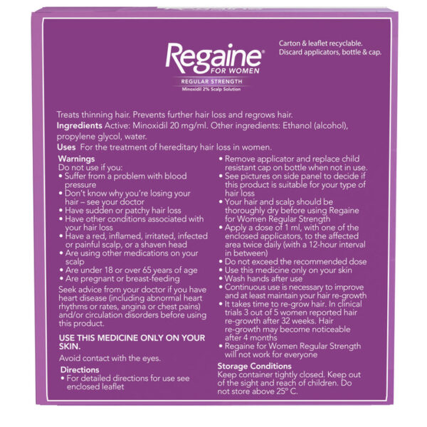 Regaine for women regular strength 2% minoxidil - Image 9