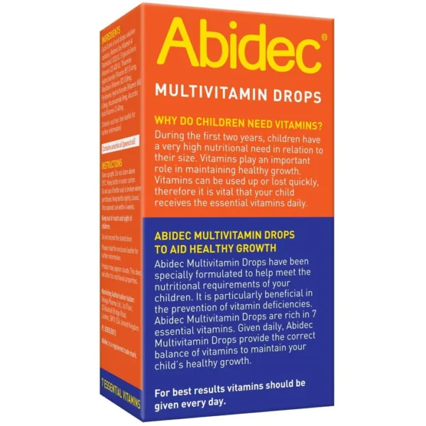 Abidec multivitamin drops for babies & children - Image 2