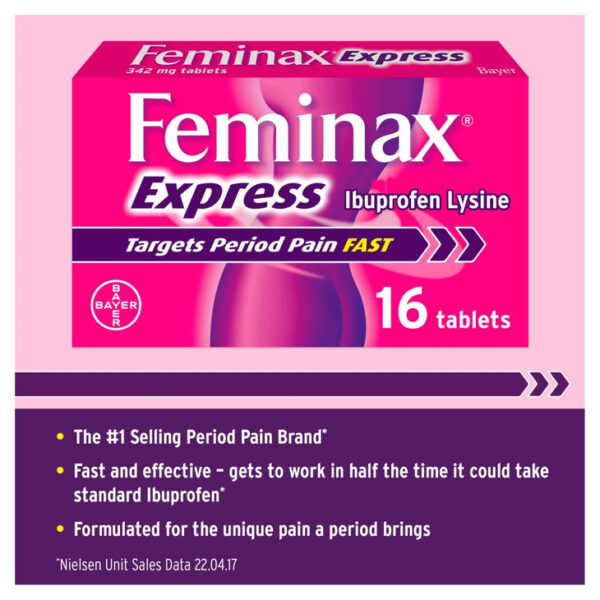 Feminax express 342mg tablets (16 tablets) - Image 4