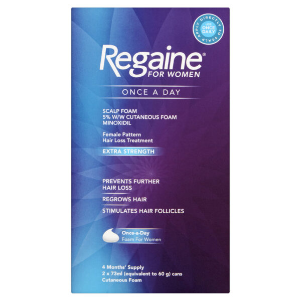 Regaine for women once a day extra strength scalp foam (8 month supply)