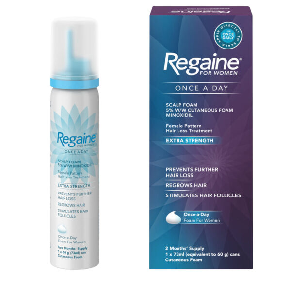 Regaine for women once a day extra strength scalp foam 2 month supply (73ml) - Image 2