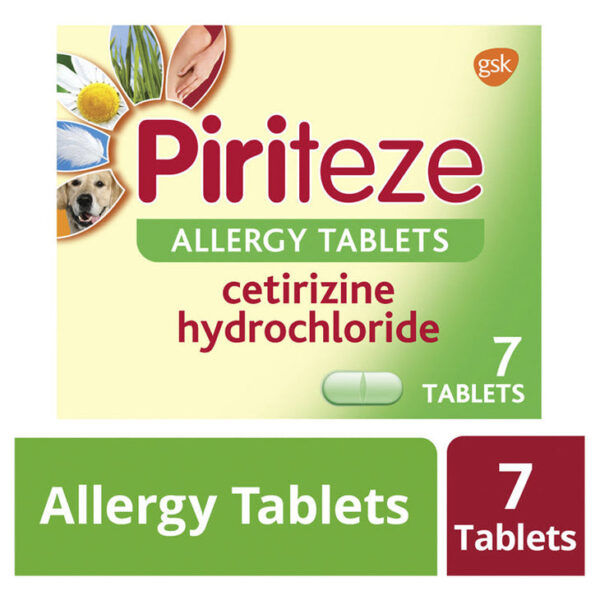 Piriteze allergy tablets