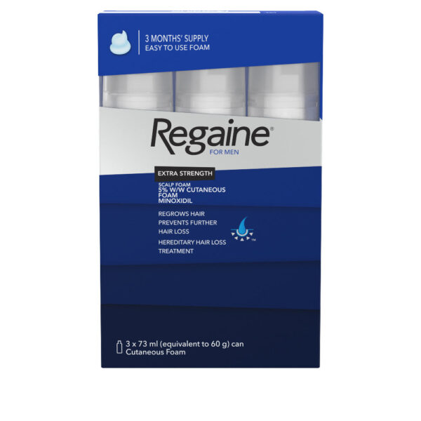 Regaine foam for men extra strength 5% w/w minoxodil