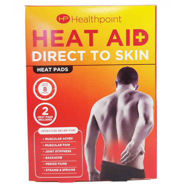 Healthpoint heat aid direct to skin heat pads (2 pads)