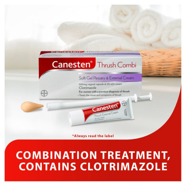 Canesten thrush combi soft gel pessary & external cream (1 unit) - Image 4