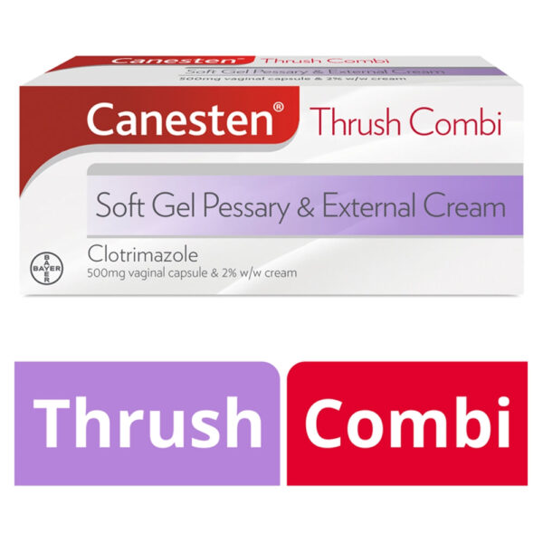 Canesten thrush combi soft gel pessary & external cream (1 unit)