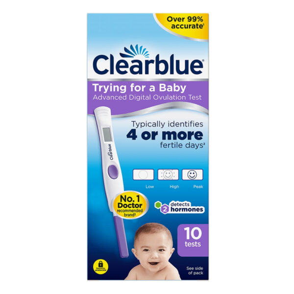 Clearblue digital ovulation test with dual hormone indicator tests (10 tests)