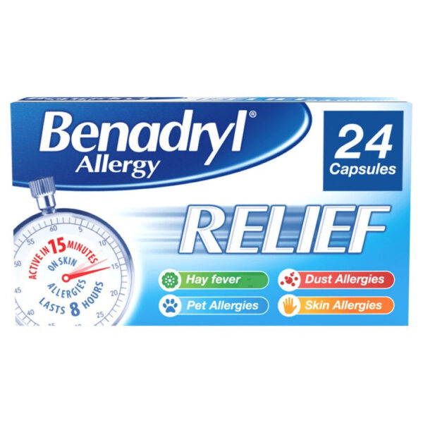 BENADRYL allergy relief capsules