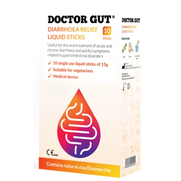 Doctor Gut diarrhoea relief liquid sticks