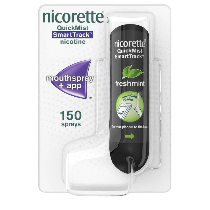 Quickmist Nicorette® QuickMist SmartTrack 1mg Spray Mouthspray Nicotine Freshmint ...