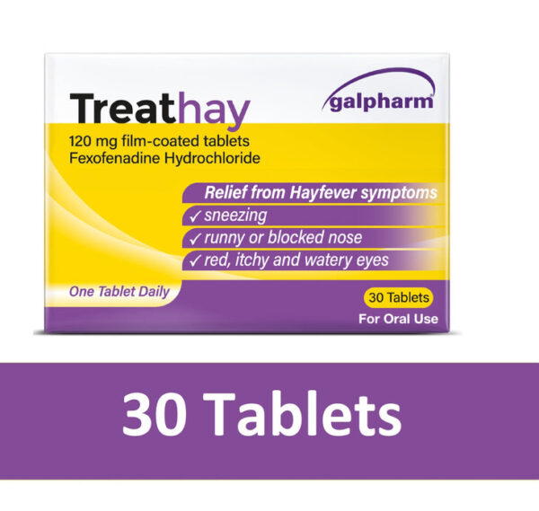 TreatHay 120mg fexofenadine hydrochloride allergy tablets - Image 4