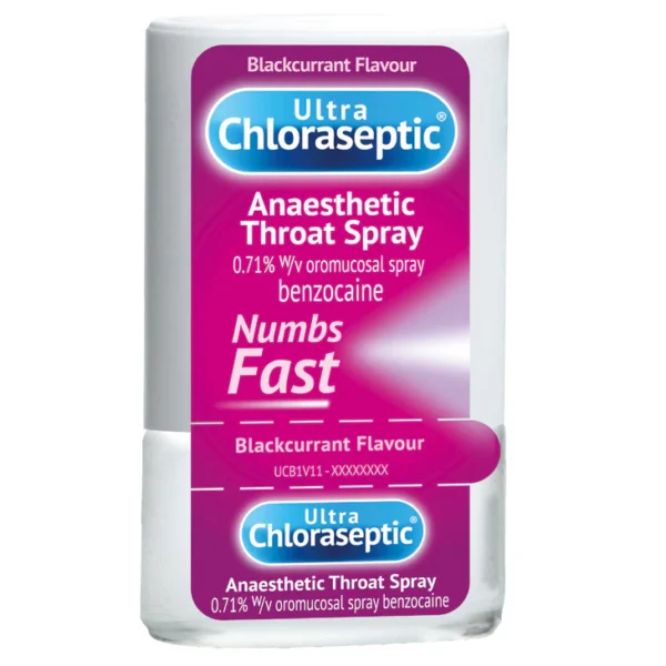 Ultra Chloraseptic anaesthetic sore throat spray blackcurrant flavour - Image 2