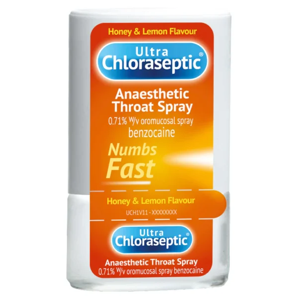 Ultra Chloraseptic anaesthetic sore throat spray honey & lemon flavour - Image 2