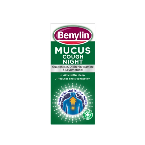 Benylin mucus cough night syrup