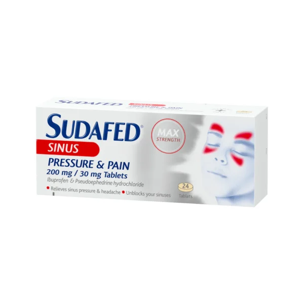 Sudafed sinus pressure and pain tablets